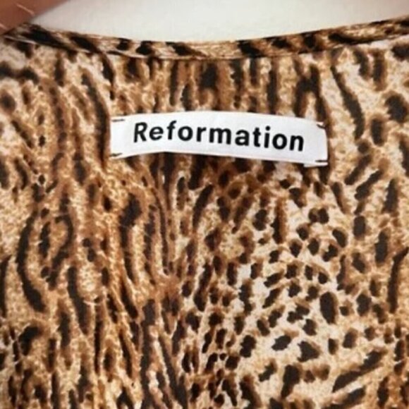 Reformation Brooke Dress Animal Instinct size XS - Picture 7 of 7